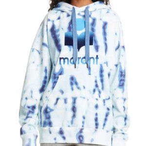 ISABEL MARANT ÉTOILE Mansel Hooded Tie-Dye Logo Sweatshirt